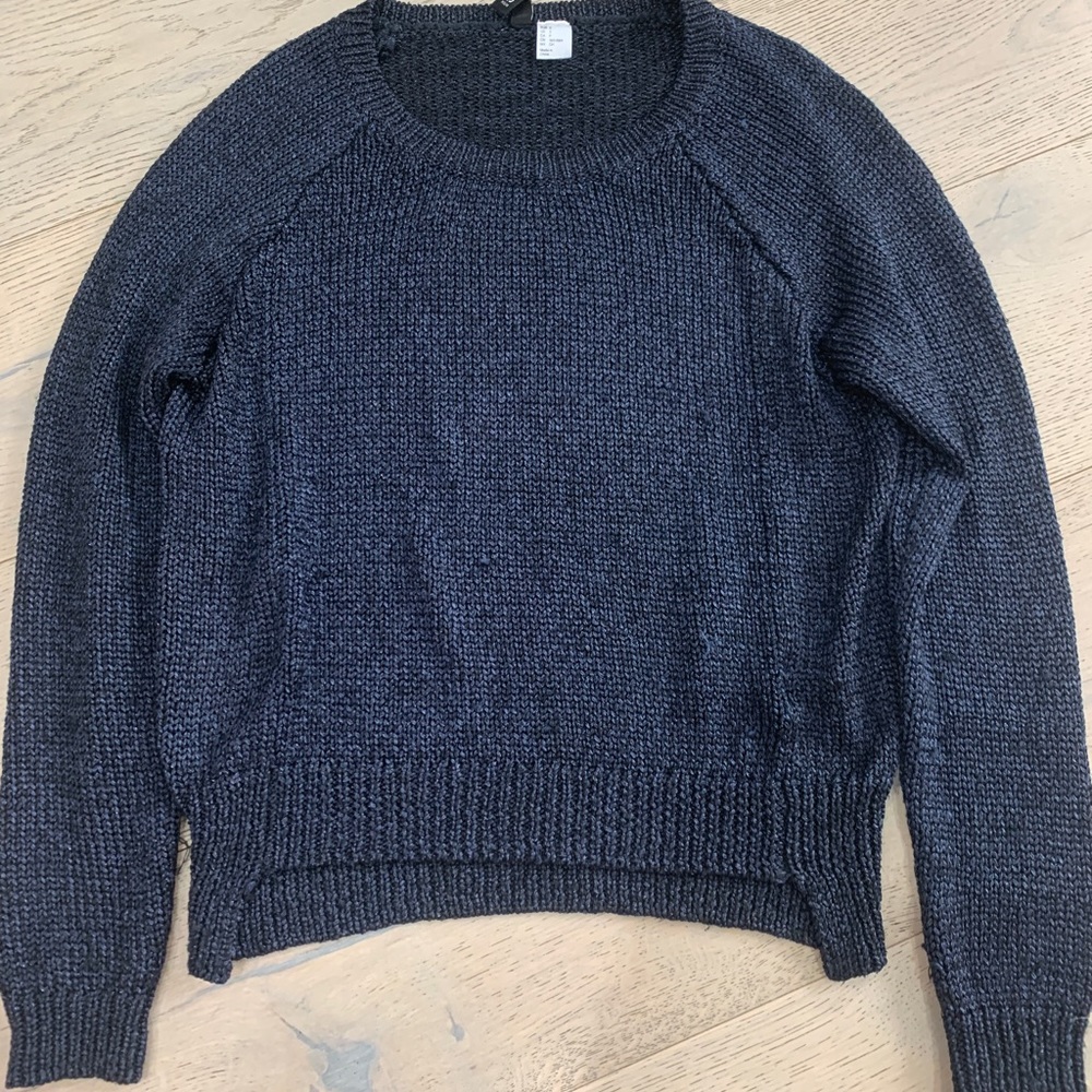 Navy blue sweater (shimmer/sparkle to it)